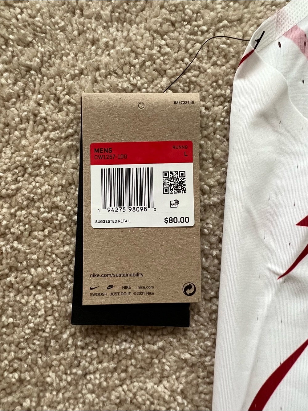 Nike Aeroswift Bowerman Track Club BTC Running Singlet US L White CW1257-100 - Picture 4 of 4